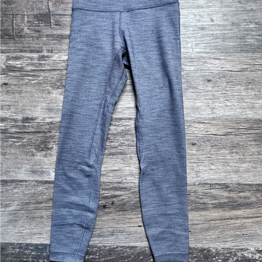 Lululemon Athletica Blue Gray Leggings Womens Size‎ 2